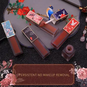 Chinese Style Matte Liquid Lipstick Forbidden City Lasting Moisturizing Non-stick Cup Color rendering Lip Glaze Makeup
Chinese Style Matte Liquid Lipstick Forbidden City Lasting Moisturizing Non-stick Cup Color rendering Lip Glaze Makeup