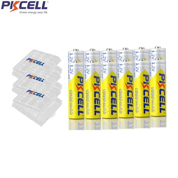 12pcs PKCELL AA NiMH Rechargeable Battery 1300mAh 1.2V Ni-MH 2A Accumulator Battery Batteries+3pcs AA/AAA Battery Holder Boxes 
12pcs PKCELL AA NiMH Rechargeable Battery 1300mAh 1.2V Ni-MH 2A Accumulator Battery Batteries+3pcs AA/AAA Battery Holder Boxes