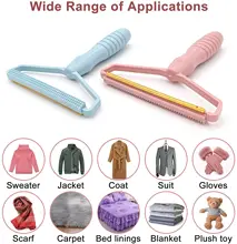 Portable Lint Remover Manual Plastic Handle Lint Roller Clothes Brush Tools Double Side Remover Manual for Curtains Pet Hair
Portable Lint Remover Manual Plastic Handle Lint Roller Clothes Brush Tools Double Side Remover Manual for Curtains Pet Hair