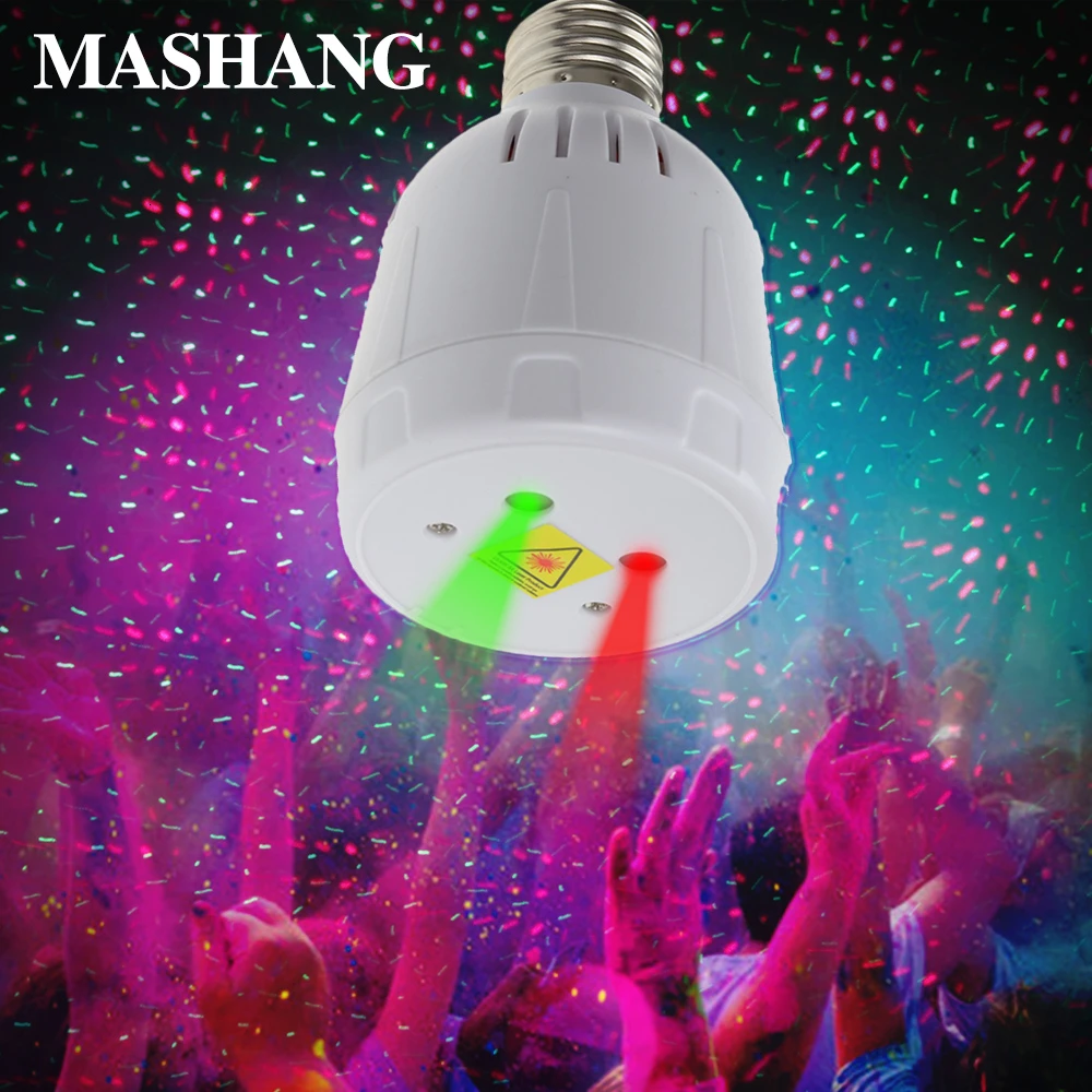 New E27 Laser Bulb Mini Laser Projector Christmas Decoration Light Automatic Sound Control Stage Effect Light Club Party
New E27 Laser Bulb Mini Laser Projector Christmas Decoration Light Automatic Sound Control Stage Effect Light Club Party