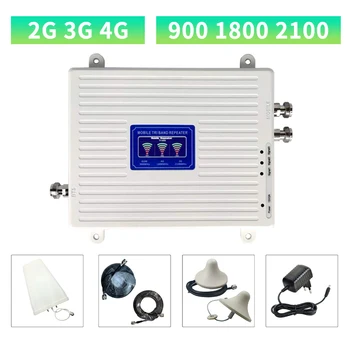 GSM 2G 3G 4G Cell Phone Signal Booster Tri Band Mobile Signal Amplifier LTE Cellular Repeater GSM DCS WCDMA 900 1800 2100 Set
GSM 2G 3G 4G Cell Phone Signal Booster Tri Band Mobile Signal Amplifier LTE Cellular Repeater GSM DCS WCDMA 900 1800 2100 Set