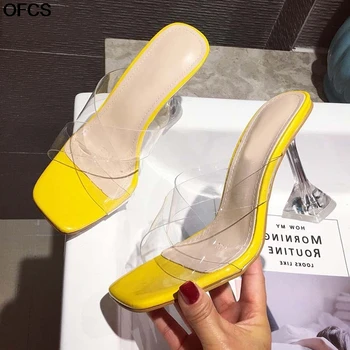 Sandals Shoes Slippers Pumps Transparent Crystal Summer PVC Women Slides Spike Heels Rubber Super High (8cm-up) Fits True to
Sandals Shoes Slippers Pumps Transparent Crystal Summer PVC Women Slides Spike Heels Rubber Super High (8cm-up) Fits True to