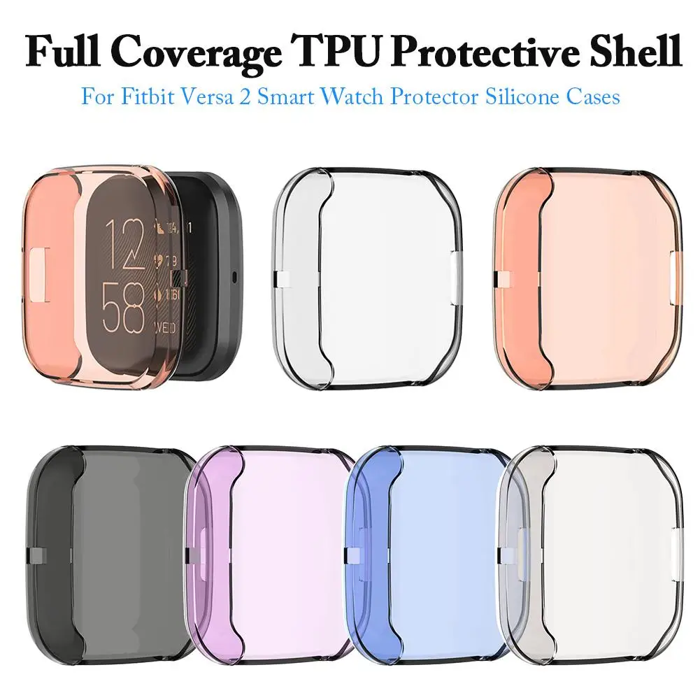 Smart Watch Soft TPU Shell Screen Protector For Fitbit Versa 2 Anti-scratch Replacement Full Cover Smart Watch Protective Case
Smart Watch Soft TPU Shell Screen Protector For Fitbit Versa 2 Anti-scratch Replacement Full Cover Smart Watch Protective Case