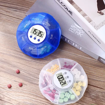 Timing Pill Box Electric Smart Reminder Pill Box 7Grids Pill Case Environmental Protection Travel Storage Box Protable
Timing Pill Box Electric Smart Reminder Pill Box 7Grids Pill Case Environmental Protection Travel Storage Box Protable