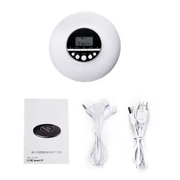 Home Multifunctional Audio Rechargeable Shockproof Students Portable CD Player HIFI With Earphone 3.5mm Jack LCD Display Travel 
Home Multifunctional Audio Rechargeable Shockproof Students Portable CD Player HIFI With Earphone 3.5mm Jack LCD Display Travel