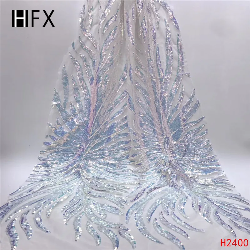 HFX Latest sequence African french net wedding lace fabrics 2019 high quality glitter embroidered tulle mesh fabric H2400
HFX Latest sequence African french net wedding lace fabrics 2019 high quality glitter embroidered tulle mesh fabric H2400