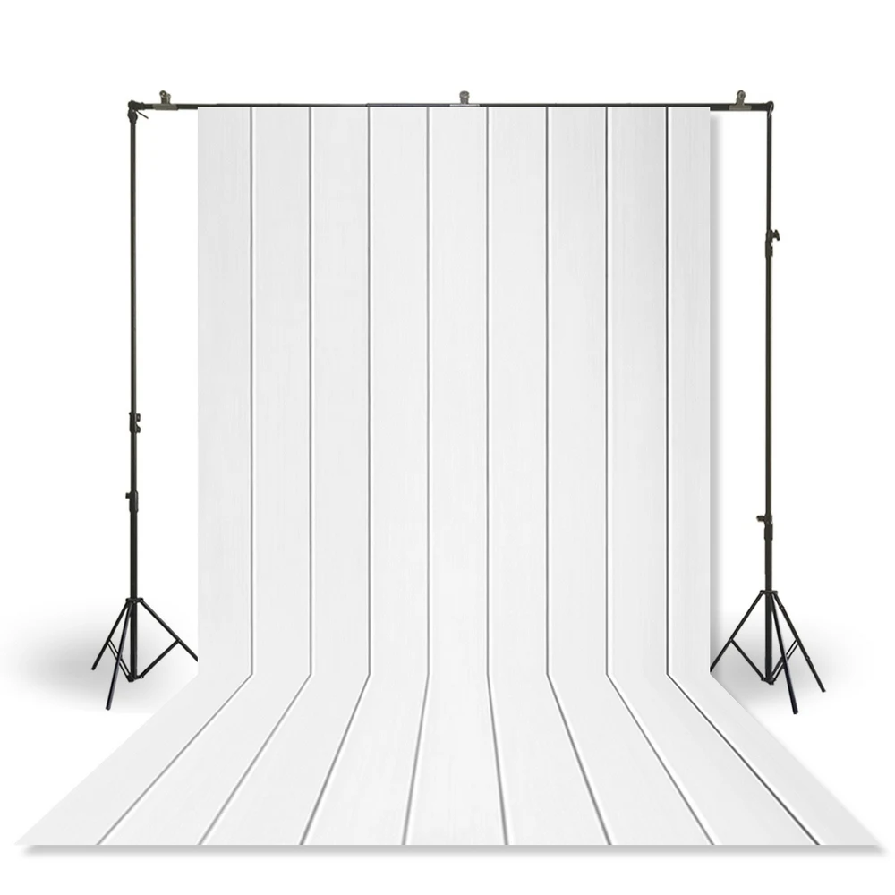 

HUAYI Photography Backdrop Newborn Baby Child Photo Booth Background White Wood Planks Texture Studio Portraits PhotodropXT-4032