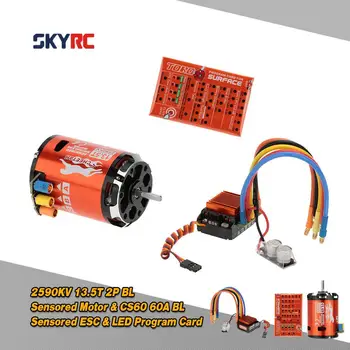 SkyRC 13.5T 2590KV 2P Brushless Sensored/Sensorless Motor CS60 60A Brushless ESC Program Card for 1/10 1/12 RC Touring Car
SkyRC 13.5T 2590KV 2P Brushless Sensored/Sensorless Motor CS60 60A Brushless ESC Program Card for 1/10 1/12 RC Touring Car