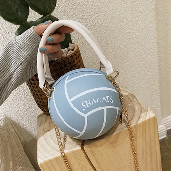 Volleyball Shape Women Mini Handbag Personality Letter Pattern PU Leather Shoulder Bag Summer Female Chain Crossbody Bag ZD1600 
Volleyball Shape Women Mini Handbag Personality Letter Pattern PU Leather Shoulder Bag Summer Female Chain Crossbody Bag ZD1600