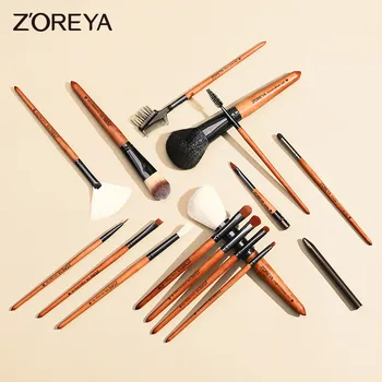 Zoreya 15Pcs Makeup Brushes Set Cosmetic Foundation Powder Brush Eye Shadow Lip Walnut Wooden Make Up Brush Tool Kit For Eyebrow
Zoreya 15Pcs Makeup Brushes Set Cosmetic Foundation Powder Brush Eye Shadow Lip Walnut Wooden Make Up Brush Tool Kit For Eyebrow