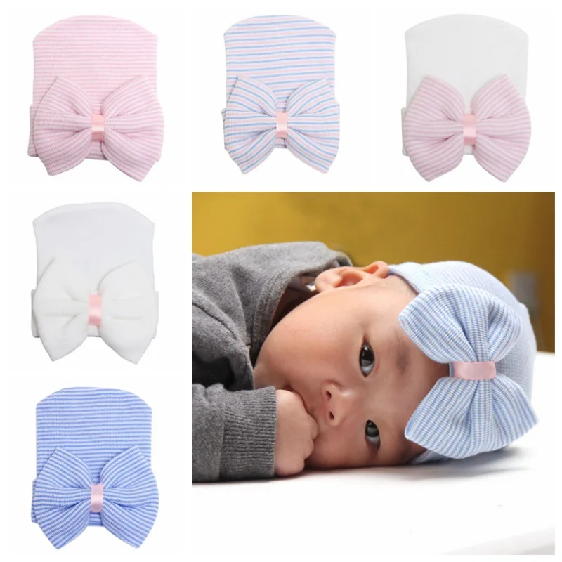 Baby Girl Striped Bowknot Hospital Hat Newborn Beanie Stretchy Cap For Autumn And Winter Set
Baby Girl Striped Bowknot Hospital Hat Newborn Beanie Stretchy Cap For Autumn And Winter Set