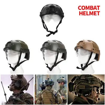 Tactical Helmet Paintball Helmet Protect The Head Specia Force Side Rail Engineering Plastics Windproof Eyepiece Camouflage
Tactical Helmet Paintball Helmet Protect The Head Specia Force Side Rail Engineering Plastics Windproof Eyepiece Camouflage
