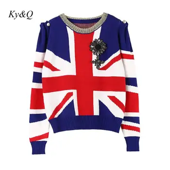 Designer Ladies 2020 Winter Pullovers Women Beading Color Block Pearls Luxury Sweater Runway Jumper Clothes Christmas Sweater
Designer Ladies 2020 Winter Pullovers Women Beading Color Block Pearls Luxury Sweater Runway Jumper Clothes Christmas Sweater