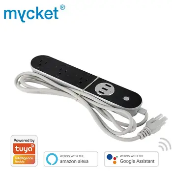 MYCKET US Plug WiFi Smart Surge Protector Individually Controlled 3 Outlet with 3 USB Port Power Strip Work with Alexa & Google
MYCKET US Plug WiFi Smart Surge Protector Individually Controlled 3 Outlet with 3 USB Port Power Strip Work with Alexa & Google