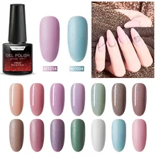 T-TIAO CLUB Glitter Gel Nagellak Matte Top Base Coat Vernis Semi Permanant Losweken UV Manicure Nagels Gel vernis Lak(China)