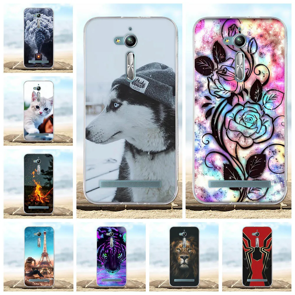 

For Asus Zenfone Go ZB500KL Case Soft TPU Silicone For Asus Zenfone Go ZB500KG Cover Dog Patterned For Asus Go ZB500KL Bumper