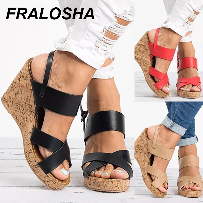 2019 Women's Sandals Summer Casual Shoes Leather Wedge Sandals Wedges Women's Sandalias Mujer Fish Mouth Sandals
2019 Women's Sandals Summer Casual Shoes Leather Wedge Sandals Wedges Women's Sandalias Mujer Fish Mouth Sandals