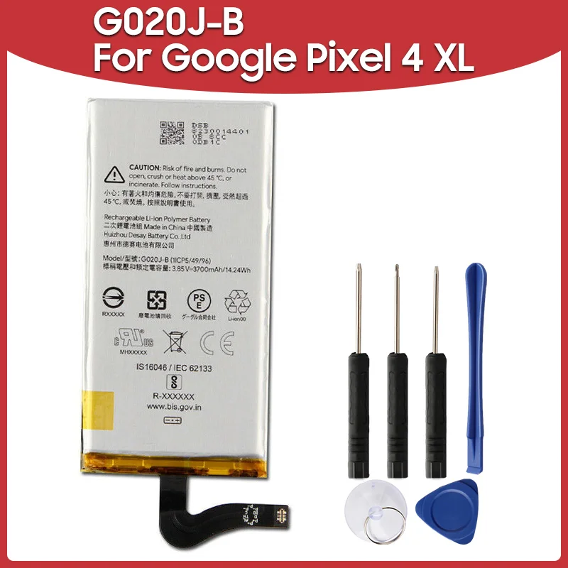 Original Replacement Battery 3700mAh G020J-B For Google Pixel 4 XL Phone Batteries
Original Replacement Battery 3700mAh G020J-B For Google Pixel 4 XL Phone Batteries