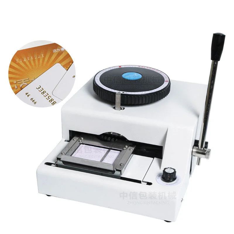 Manual embossing code printer pressure code machine code machine VIP membership card typewriter PVC embossing machine
Manual embossing code printer pressure code machine code machine VIP membership card typewriter PVC embossing machine