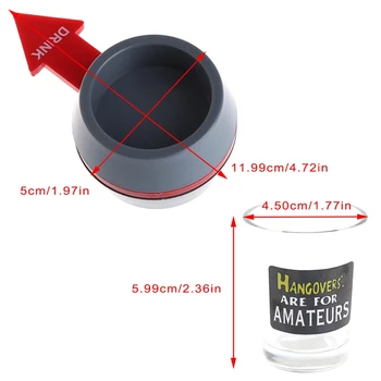 Spin the Shot Drinking Game Turntable Roulette Glass Spinning Fun Party Home K92D
Spin the Shot Drinking Game Turntable Roulette Glass Spinning Fun Party Home K92D