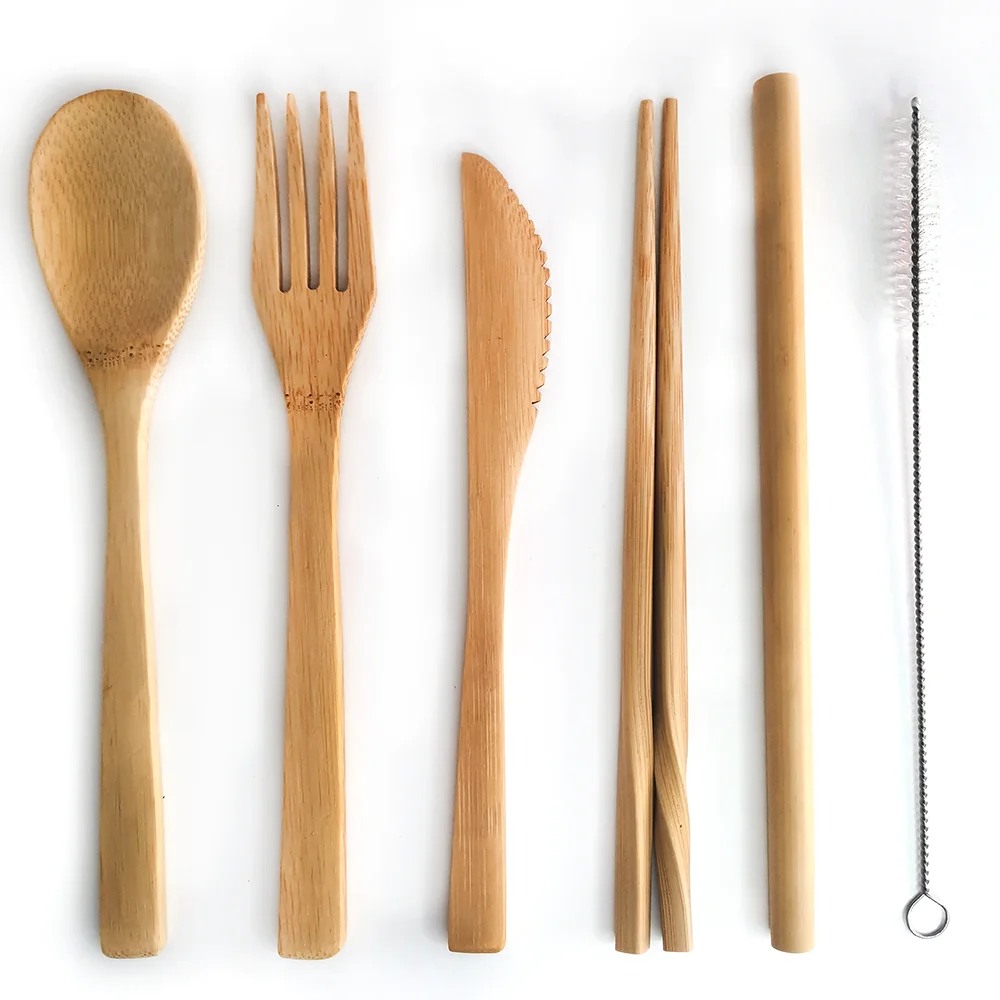 6Pcs/set Bamboo Cutlery Set Wooden Dinnerware High-quality Flatware Set Wooden Dinnerware Set Dinner Knife Fork Spoon
6Pcs/set Bamboo Cutlery Set Wooden Dinnerware High-quality Flatware Set Wooden Dinnerware Set Dinner Knife Fork Spoon
