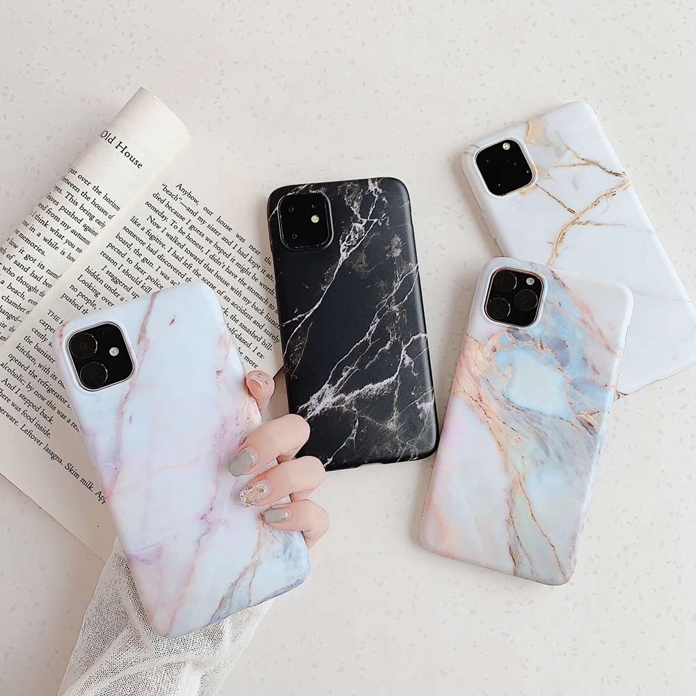 Luxury Marble for Apple for iPhone 11 Case 11Pro Max Printer Mobile Phone Shell XS Xr 7 8Plus TPU Soft Funda for i Phone X Black
Luxury Marble for Apple for iPhone 11 Case 11Pro Max Printer Mobile Phone Shell XS Xr 7 8Plus TPU Soft Funda for i Phone X Black