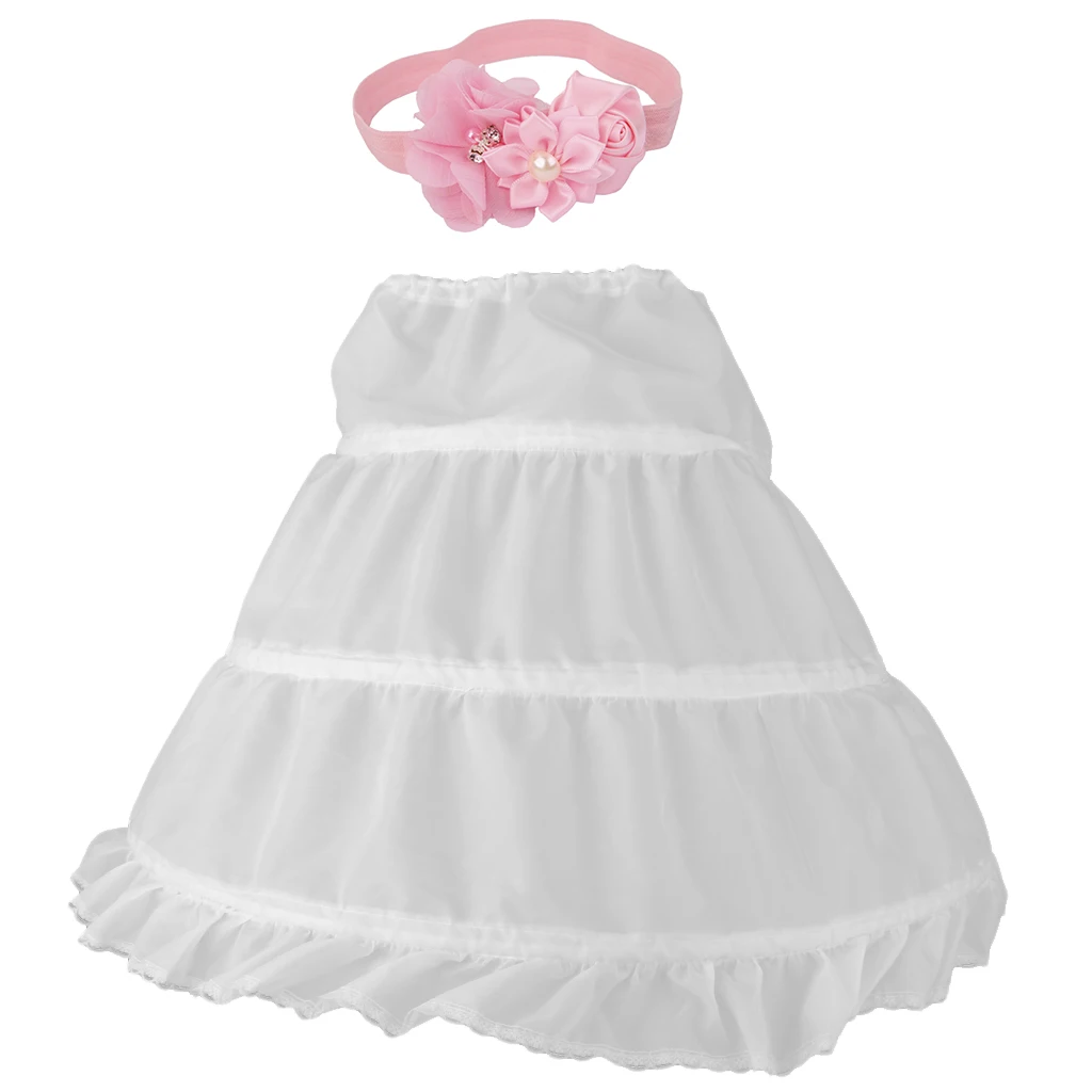 Newborn Crochet Headband Christening Headbands+ Crinoline Newborn Crochet Headband Christening Headbands+ Crinoline