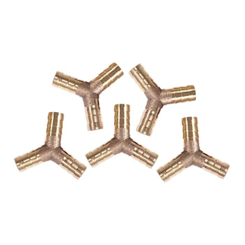 5 Pcs Brass Y-Shape 3 Ways Hose Barb Fitting Adapter Coupling for 10mm Tube
5 Pcs Brass Y-Shape 3 Ways Hose Barb Fitting Adapter Coupling for 10mm Tube