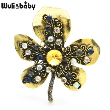 Wuli&baby Vintage Leaf Brooches Women Metal Rhinestone Leaves Weddings Party Brooch Pins Gifts
Wuli&baby Vintage Leaf Brooches Women Metal Rhinestone Leaves Weddings Party Brooch Pins Gifts
