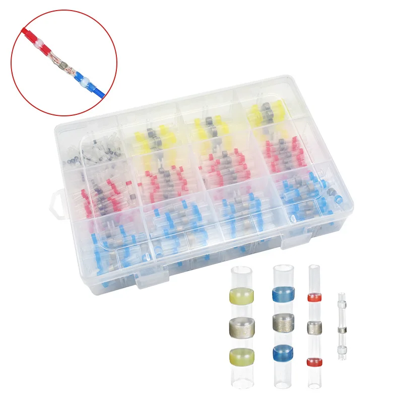 200/250/300PCS Heat Shrink Butt Connectors,Solder Seal Wire Connectors KitWaterproof and Insulated Electrical Wire Terminals
200/250/300PCS Heat Shrink Butt Connectors,Solder Seal Wire Connectors KitWaterproof and Insulated Electrical Wire Terminals
