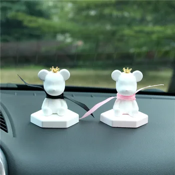 New Style Bear Automobile Aromatherapy Decoration Car Mounted Violence Bear Gypsum Decoration Get Rid of the Smell Fresh Air Car
