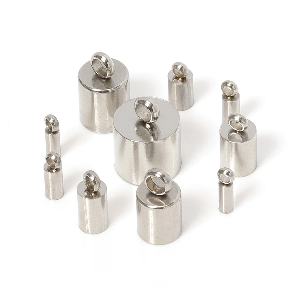 10pcs Stainless Steel End Caps 1.2-8mm Hole fit Round Cord Fastener Connector for DIY Jewelry Making Rope Bracelet Link Findings
10pcs Stainless Steel End Caps 1.2-8mm Hole fit Round Cord Fastener Connector for DIY Jewelry Making Rope Bracelet Link Findings