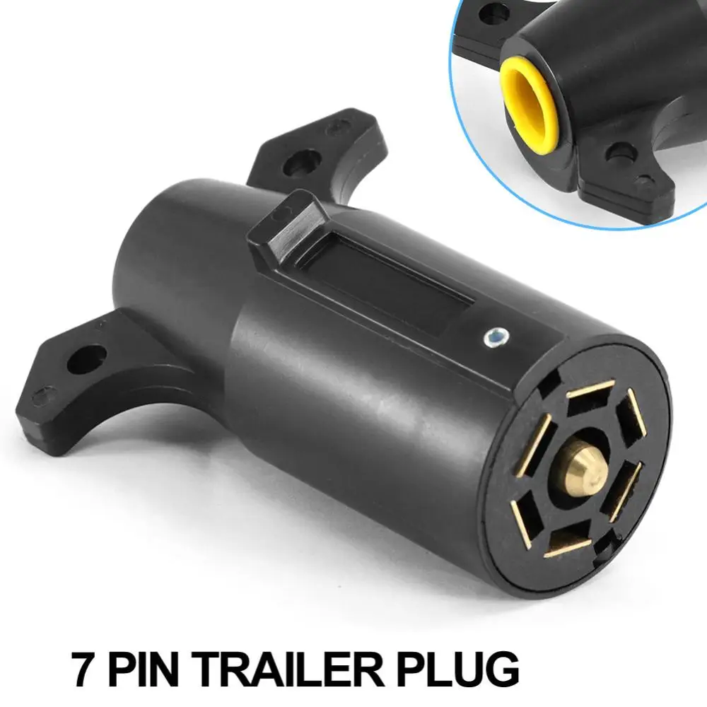 7-hole Trailer Plug Blade Circular Connector RV Parts 12V Towbar Tow-trailer End Supply for Your Caravan, Trailer, and Truck.
7-hole Trailer Plug Blade Circular Connector RV Parts 12V Towbar Tow-trailer End Supply for Your Caravan, Trailer, and Truck.