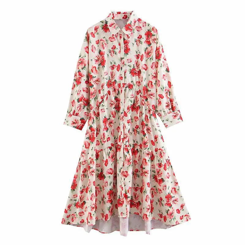 2019 WOMEN'S Dress Spring And Summer New Style Fashion Fold-down Collar Long Sleeve Printed Slim Fit Mid-length Dress Shirt Dres
2019 WOMEN'S Dress Spring And Summer New Style Fashion Fold-down Collar Long Sleeve Printed Slim Fit Mid-length Dress Shirt Dres
