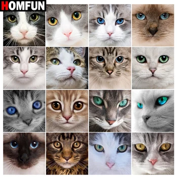 HOMFUN Diamond Painting Cross Stitch "Animal cat eye" Full Square Round Diy 5d Diamond Embroidery Picture Rhinestone Art
HOMFUN Diamond Painting Cross Stitch "Animal cat eye" Full Square Round Diy 5d Diamond Embroidery Picture Rhinestone Art
