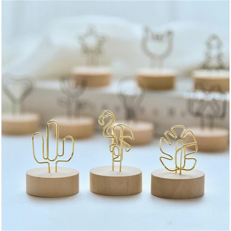 Mini Golden Photo Clips Creative Round Wooden Bottom Nordic Cute Cactus Iron Birthday Party Message Desktop Decor Picture Frames
Mini Golden Photo Clips Creative Round Wooden Bottom Nordic Cute Cactus Iron Birthday Party Message Desktop Decor Picture Frames