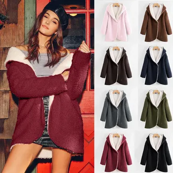 Winter Women's jacket Suede windbreakers Женская куртка jaqueta de couro Curved Hem Fleece Solid Cardigan Hoodie Warm Coat #3
Winter Women's jacket Suede windbreakers Женская куртка jaqueta de couro Curved Hem Fleece Solid Cardigan Hoodie Warm Coat #3