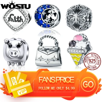 WOSTU Fans Only Price DIY Silver Charm Fit Original Bracelet Bead 925 Sterling Silver Love Charm Silver Jewelry make for women
WOSTU Fans Only Price DIY Silver Charm Fit Original Bracelet Bead 925 Sterling Silver Love Charm Silver Jewelry make for women