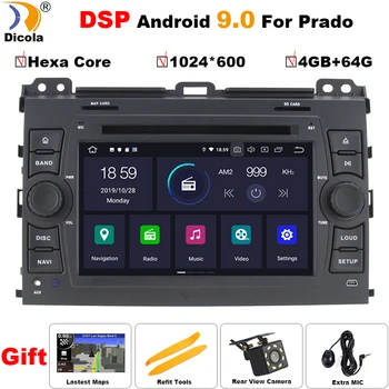 PX6 DSP Hexa Core Android 9.0 Car Radio for Toyota LAND CRUISER Prado 120 2004-2009 Touch Screen Multimedia GPS Navigation WIFI 
PX6 DSP Hexa Core Android 9.0 Car Radio for Toyota LAND CRUISER Prado 120 2004-2009 Touch Screen Multimedia GPS Navigation WIFI