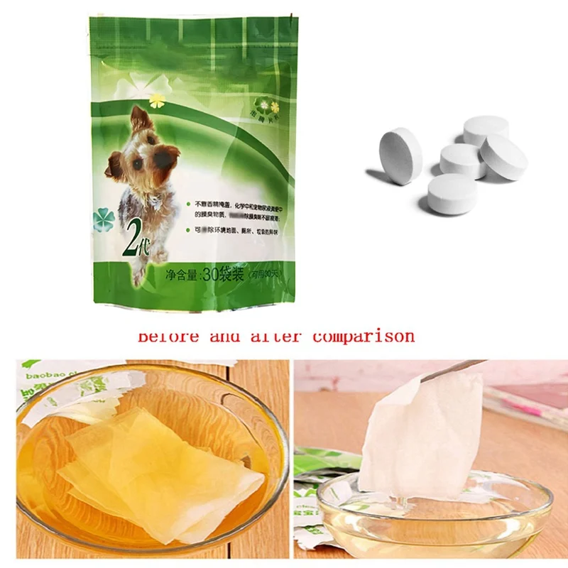 30 Pcs/lot Cleaning Tablet Dissolved in Water Deodorizer Cleaning Toilet for Removing Odor, Suitable for Pet Cage Nest Kennel
30 Pcs/lot Cleaning Tablet Dissolved in Water Deodorizer Cleaning Toilet for Removing Odor, Suitable for Pet Cage Nest Kennel