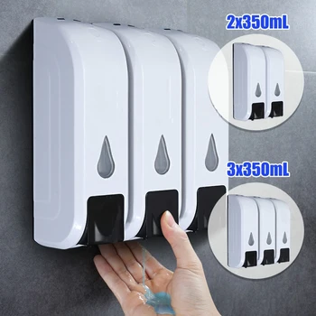 2/3 Head 350ml Wall Mounted Bathroom Shower Body Lotion Shampoo Liquid Soap Dispenser 
2/3 Head 350ml Wall Mounted Bathroom Shower Body Lotion Shampoo Liquid Soap Dispenser