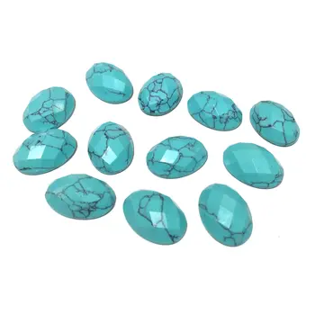 Natural Stone blue turquoise Cabochon Beads Faceted Flat Back Oval No Hole Loose Beads For jewelry making DIY Ring accessories
Natural Stone blue turquoise Cabochon Beads Faceted Flat Back Oval No Hole Loose Beads For jewelry making DIY Ring accessories