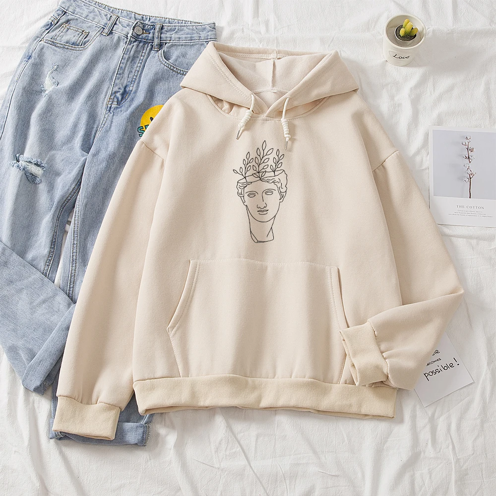 Women Hoodies Plus Size Leisure Line Art Printed Long Sleeve Loose Hooded Pullover Soft Cotton Korean Style Hoodie Sweatshirts
Women Hoodies Plus Size Leisure Line Art Printed Long Sleeve Loose Hooded Pullover Soft Cotton Korean Style Hoodie Sweatshirts