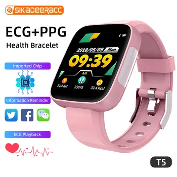 T5 Smart Band Bracelet Touch Control Watch Simple Wristband Color Screen Sports ECG PPG Activity Fitness Sleep Monitor Fitness
T5 Smart Band Bracelet Touch Control Watch Simple Wristband Color Screen Sports ECG PPG Activity Fitness Sleep Monitor Fitness