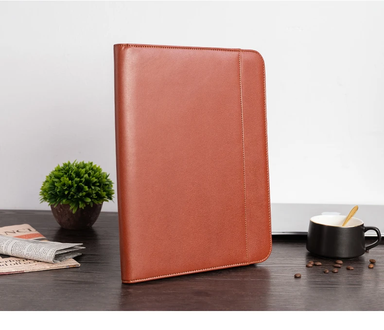 Custom A4 Zipper Document File Folder Padfolio PU leather Conference Briefcase manager folder Portfolio with Telephone Holder
Custom A4 Zipper Document File Folder Padfolio PU leather Conference Briefcase manager folder Portfolio with Telephone Holder