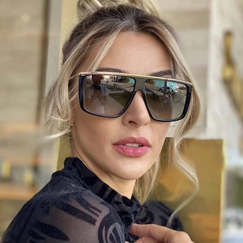 Unique One Piece Eyebrow Sunglasses For Women Vintage New Brand Clear Black Square Sun Glasses Men Alloy Uv400 Gradient Shades
Unique One Piece Eyebrow Sunglasses For Women Vintage New Brand Clear Black Square Sun Glasses Men Alloy Uv400 Gradient Shades