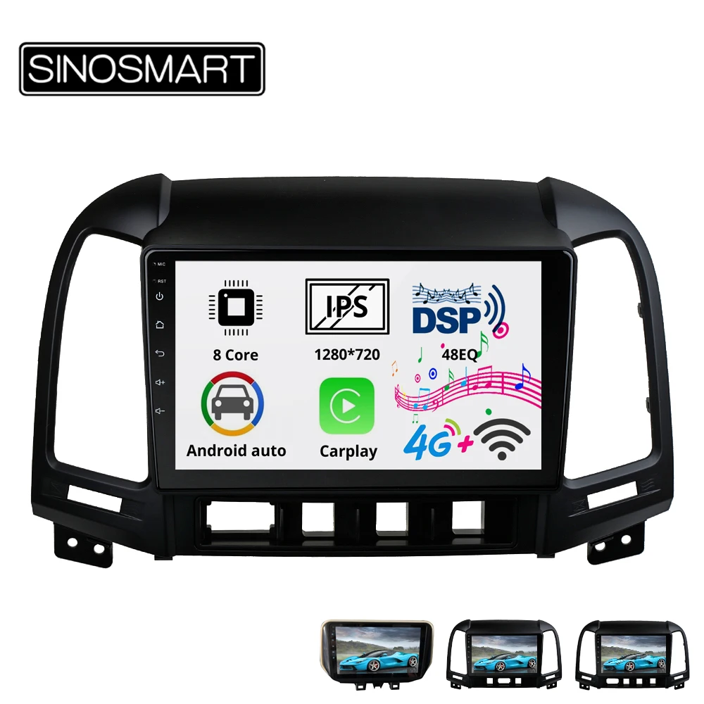 Sinosmart 8 сердечника DSP 48EQ 2Din IPS/QLED 2.5D экран автомобильный gps радио навигации плеер