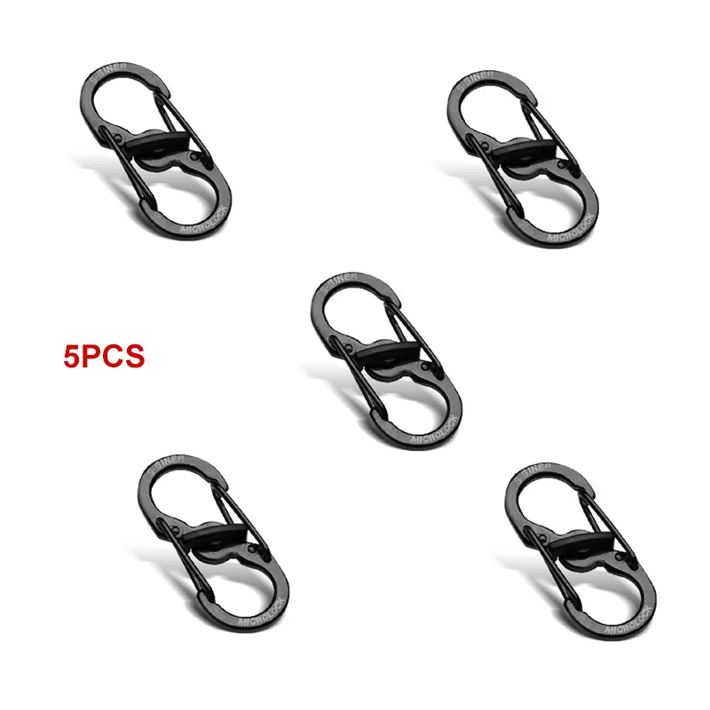 5pcs Stainless Steel S Type Carabiner with Lock Mini Keychain Hook Anti-theft Outdoor Camping Backpack Buckle Climbing Tool
5pcs Stainless Steel S Type Carabiner with Lock Mini Keychain Hook Anti-theft Outdoor Camping Backpack Buckle Climbing Tool