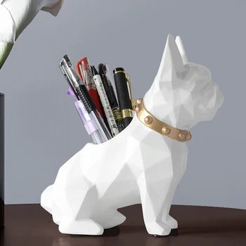 Pastoral Resin Puppy Storage Pen Holder Figurines Crafts Geometric Shape Ornaments Home Livingroom Desktop Sculpture Decoration
Pastoral Resin Puppy Storage Pen Holder Figurines Crafts Geometric Shape Ornaments Home Livingroom Desktop Sculpture Decoration