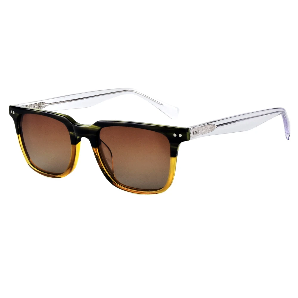 Фото Высокое Качество Винтаж Поляризованные солнцезащитные очки с квадратными